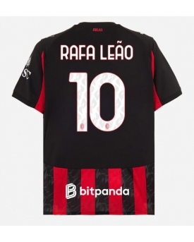 AC Milan Rafael Leao #10 Maglia Gara Casa Repliche 2025-26 Maniche Corte